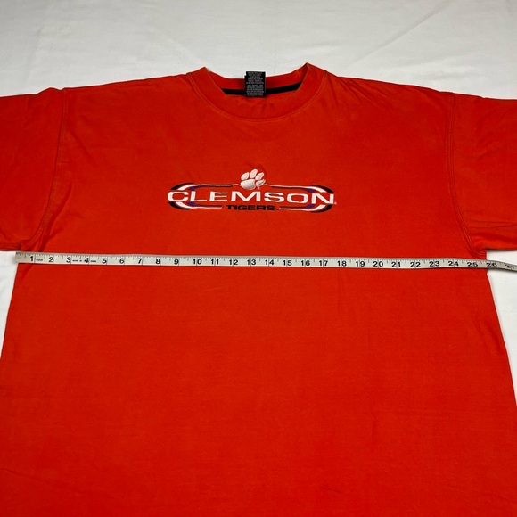 Vtg Starter Clemson Tigers Men’s T-Shirt XL 90s Y2K Embroidered Orange A7 - Picture 5 of 7